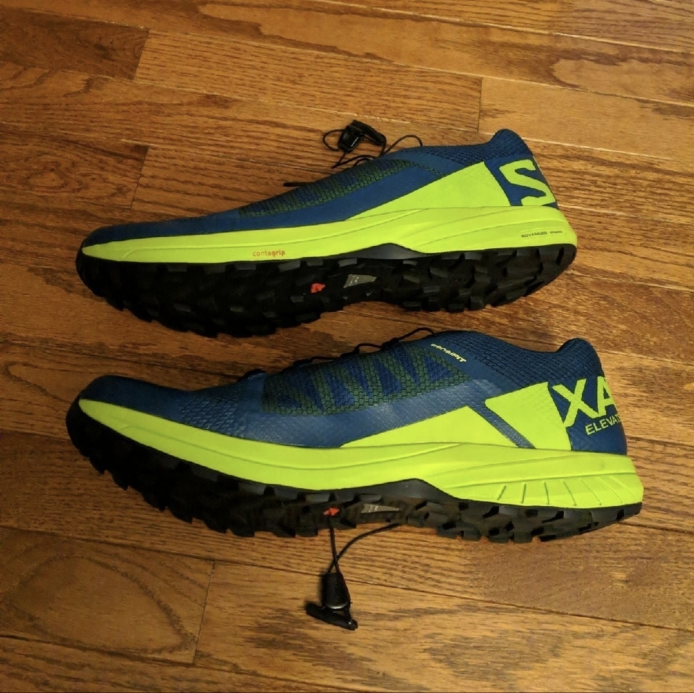 Salomon XA Elevate Blue Green Trail Running Shoes Sneakers Men’s Size 13